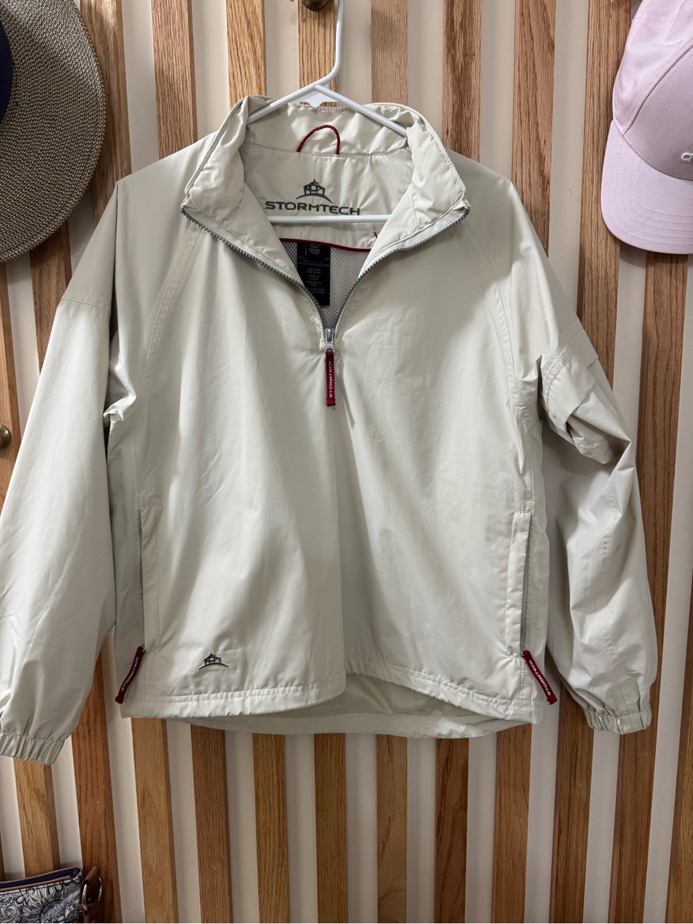 Stormtech Women's Lightweight Cream Windbreaker Jacket